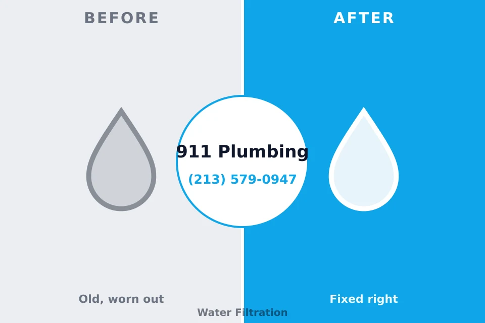 Before and after: plumbing company Orange, OH